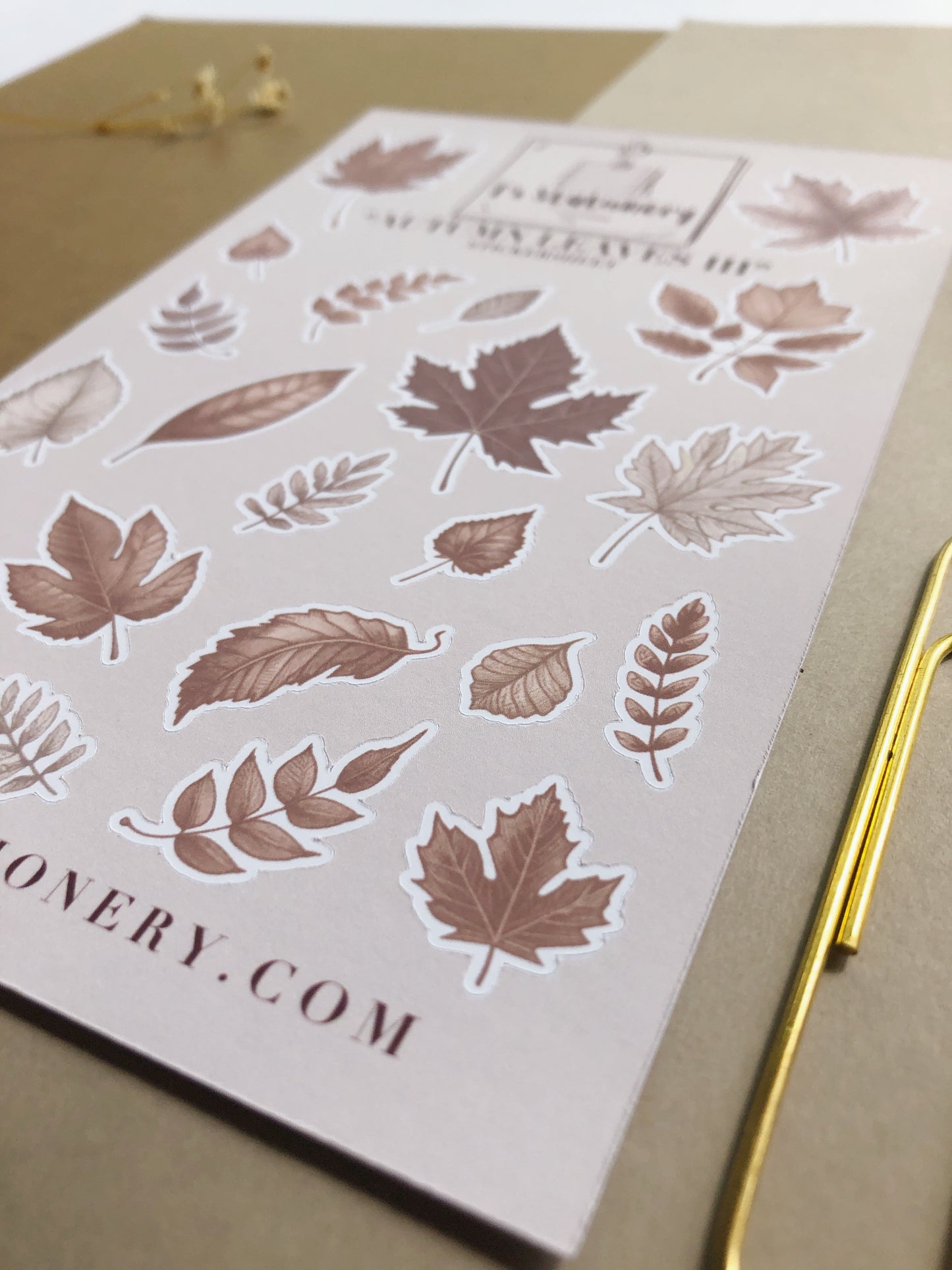 "Autumn Leaves 3" Sticker Sheet