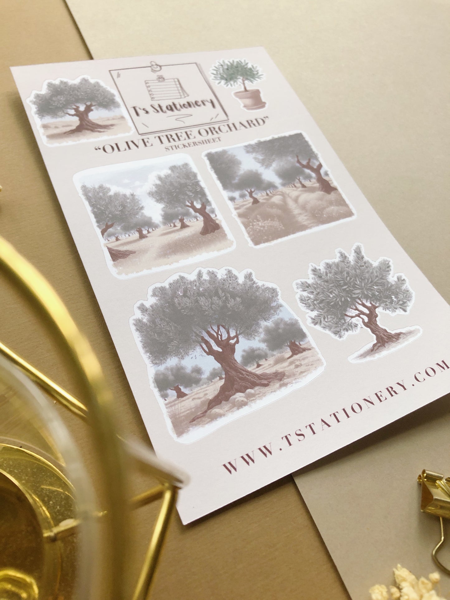 "Olive Orchard" Sticker Sheet