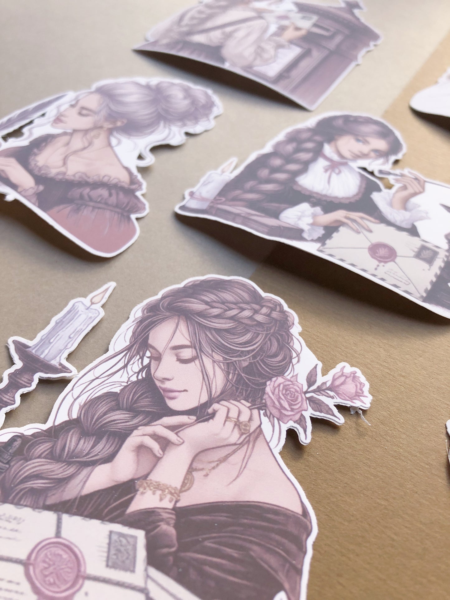 "Academia Mail Girls" Die Cut Sticker Pack