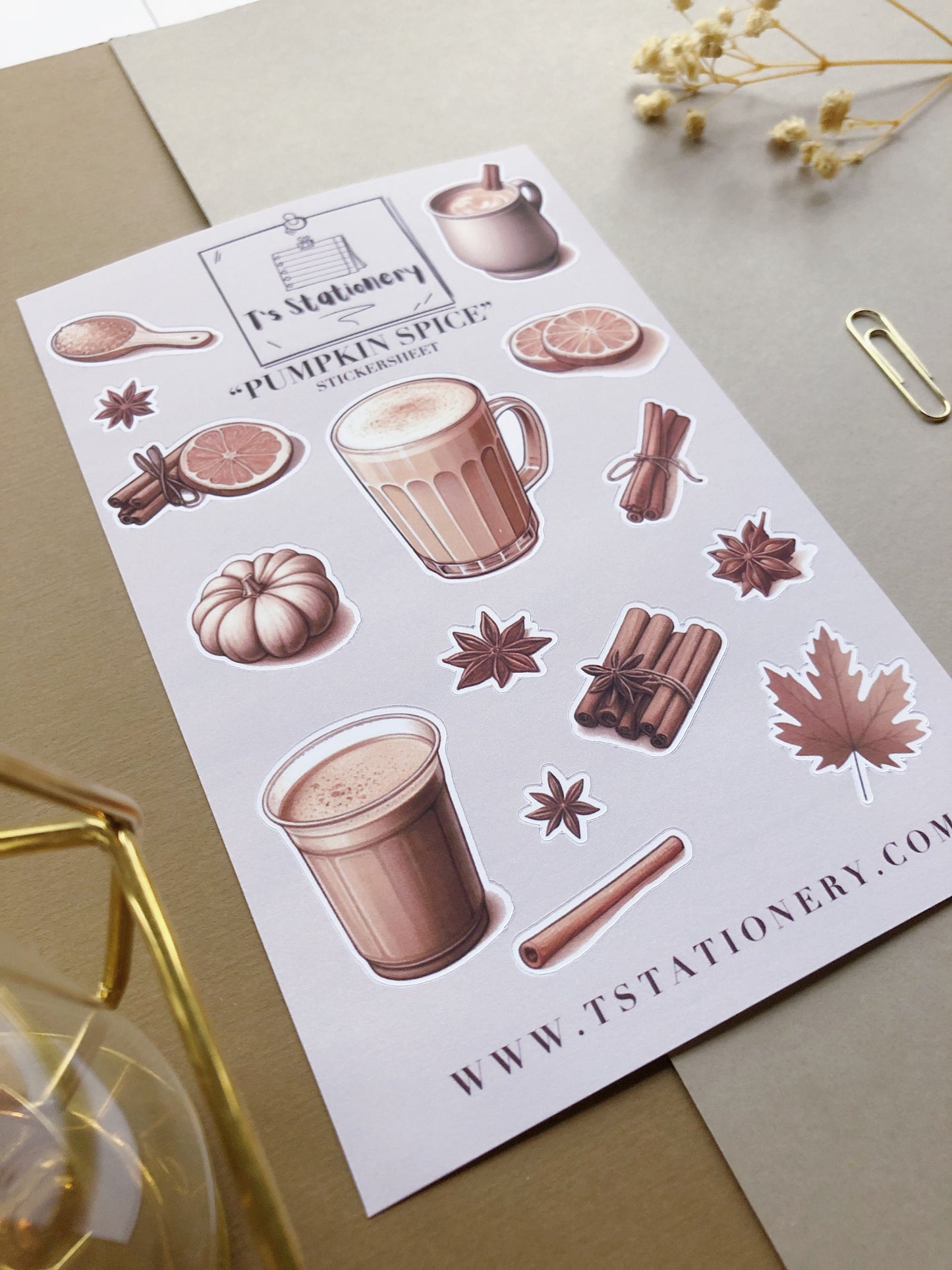 "Pumpkin Spice" Sticker Sheet