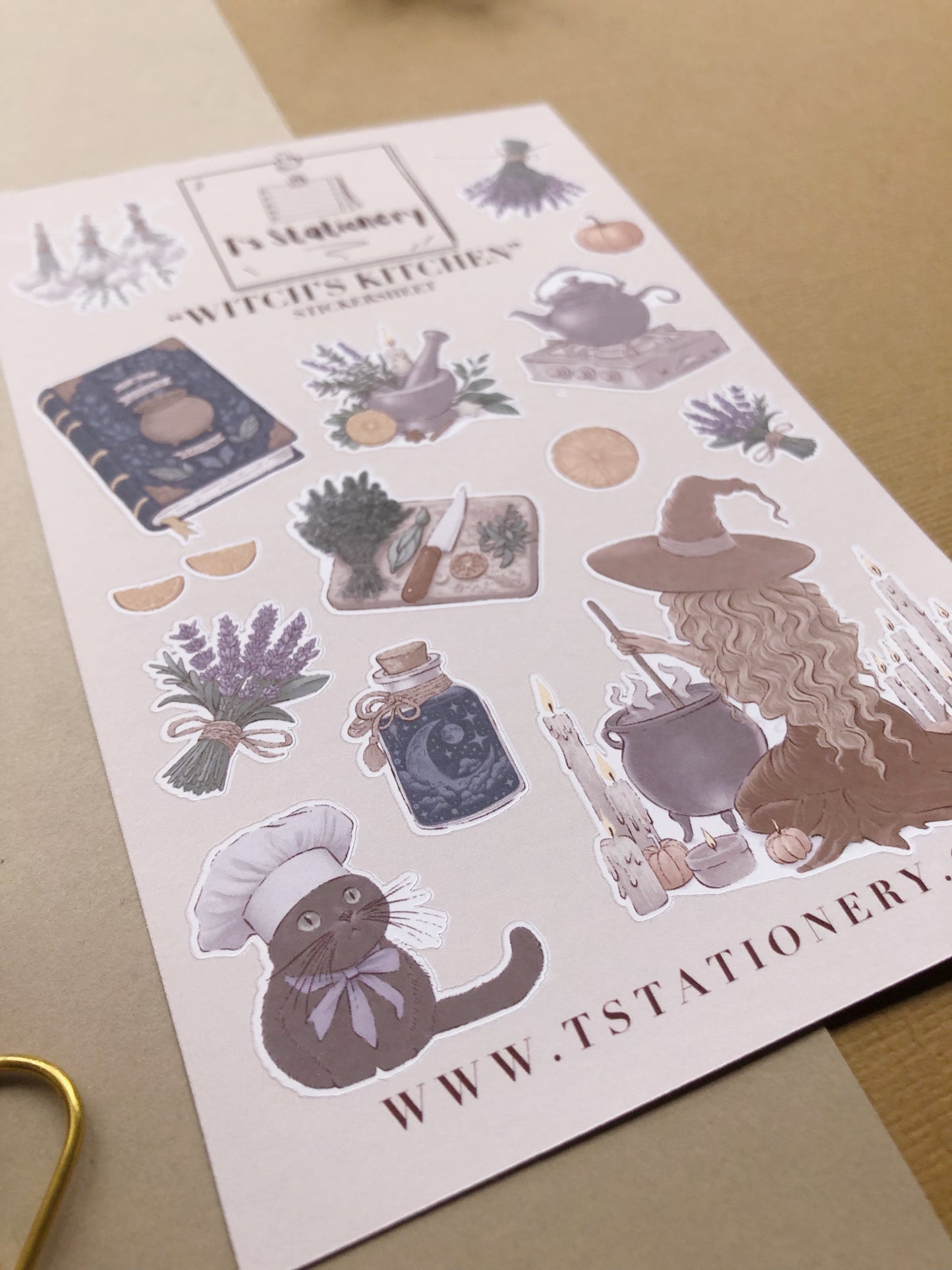"Witchy Kitchen Sticker Sheet"