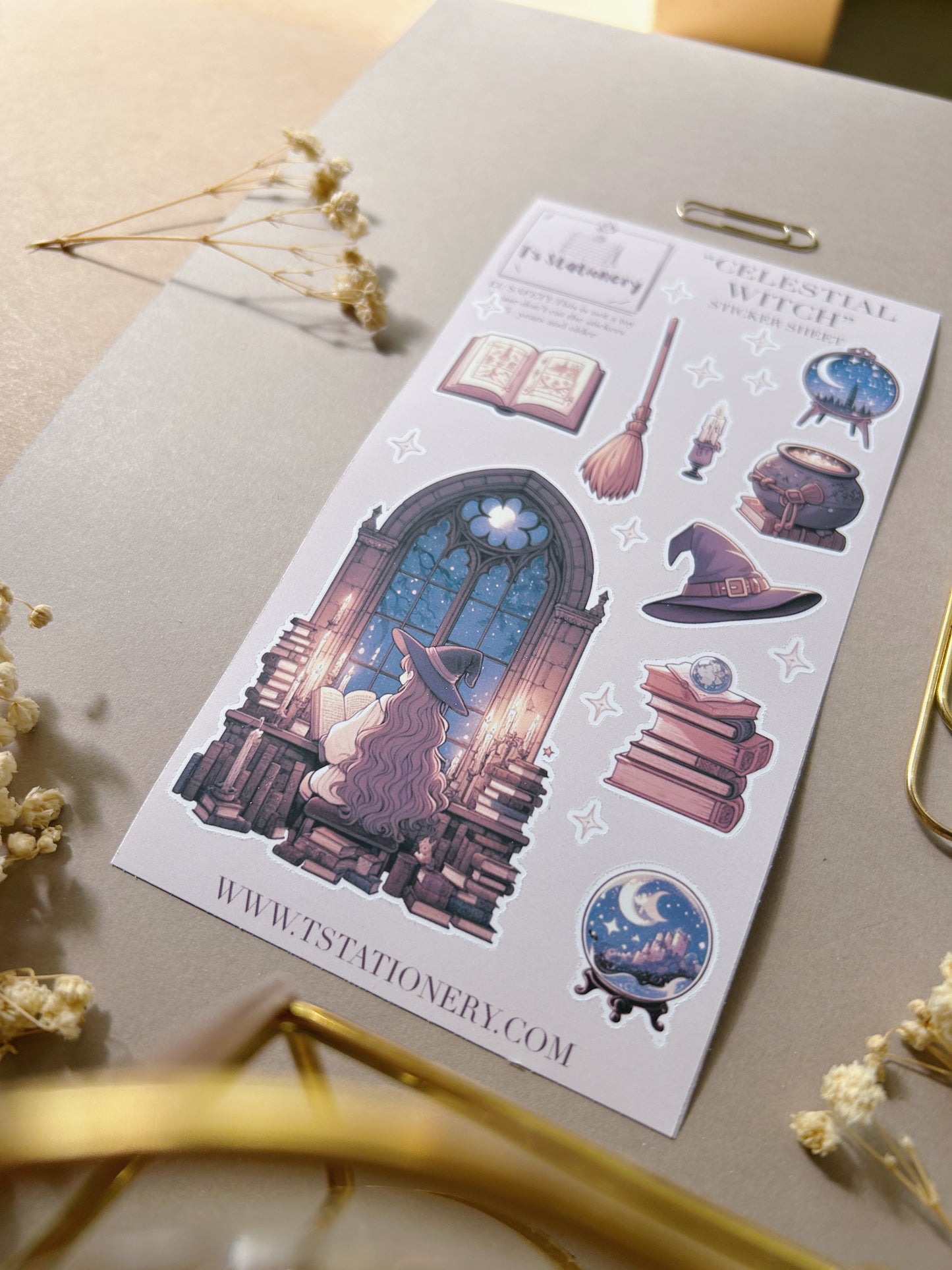 "Celestial Witch"  Sticker Sheet