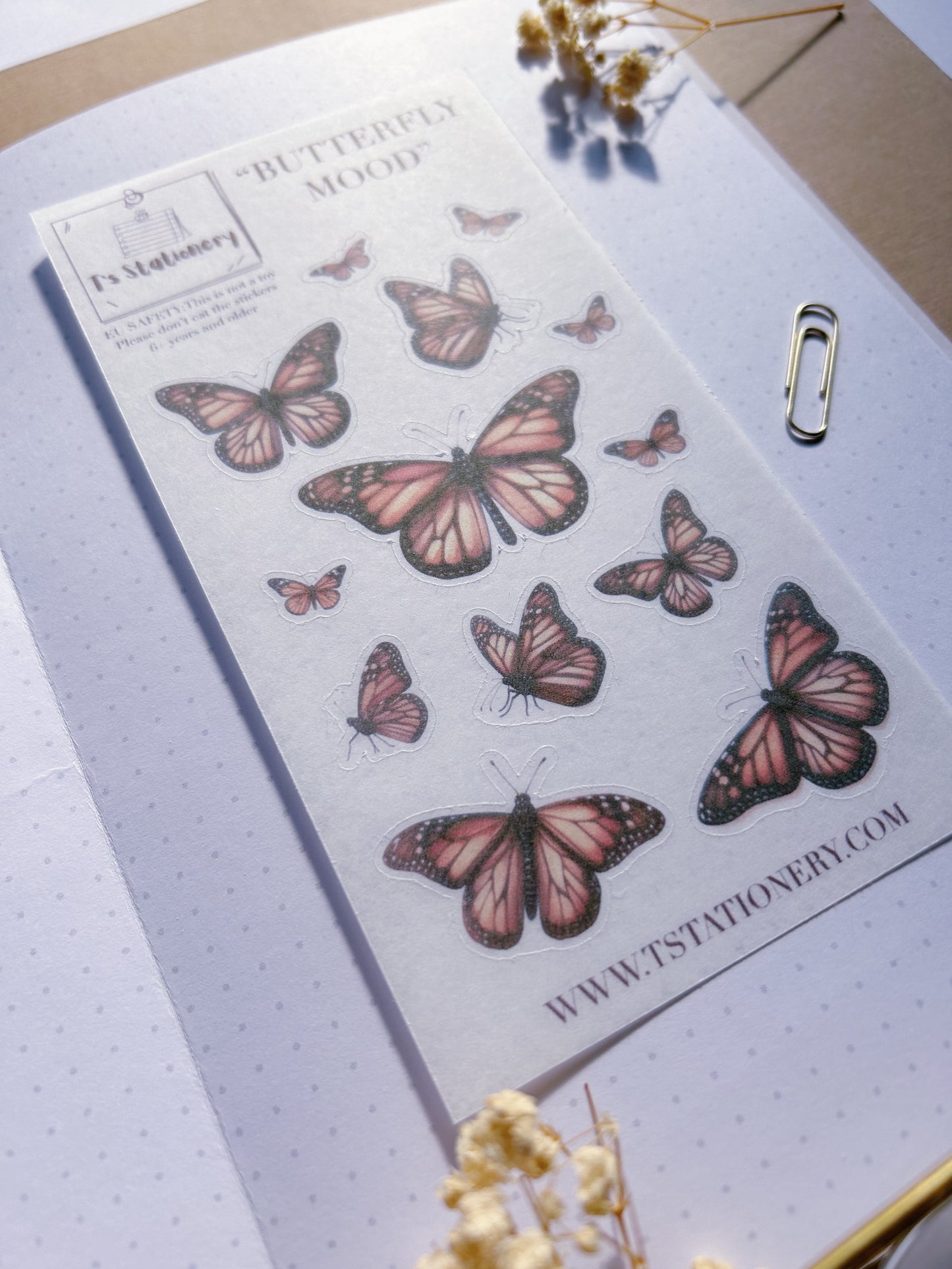 "Butterfly Mood" Sticker Sheet
