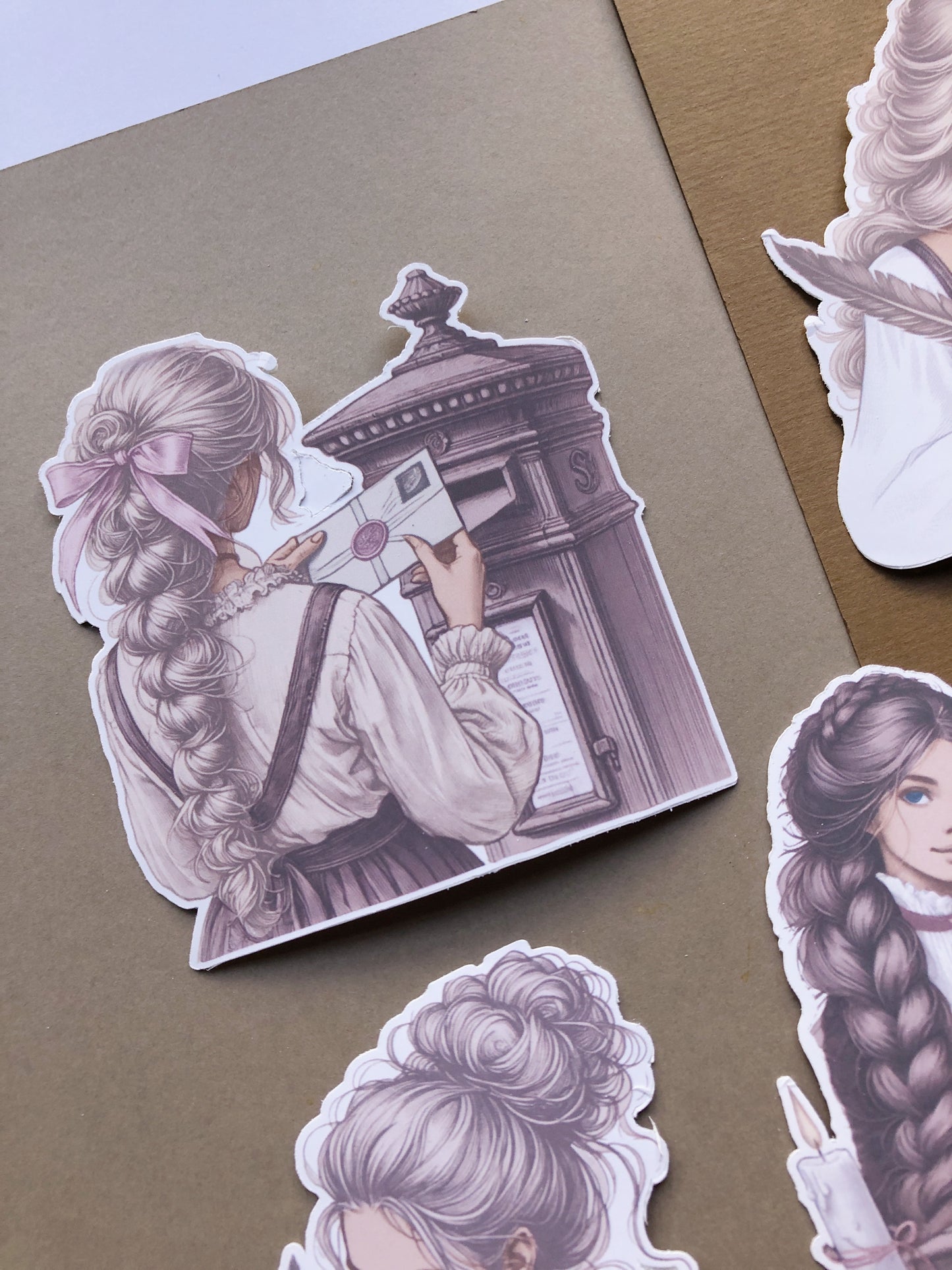 "Academia Mail Girls" Die Cut Sticker Pack