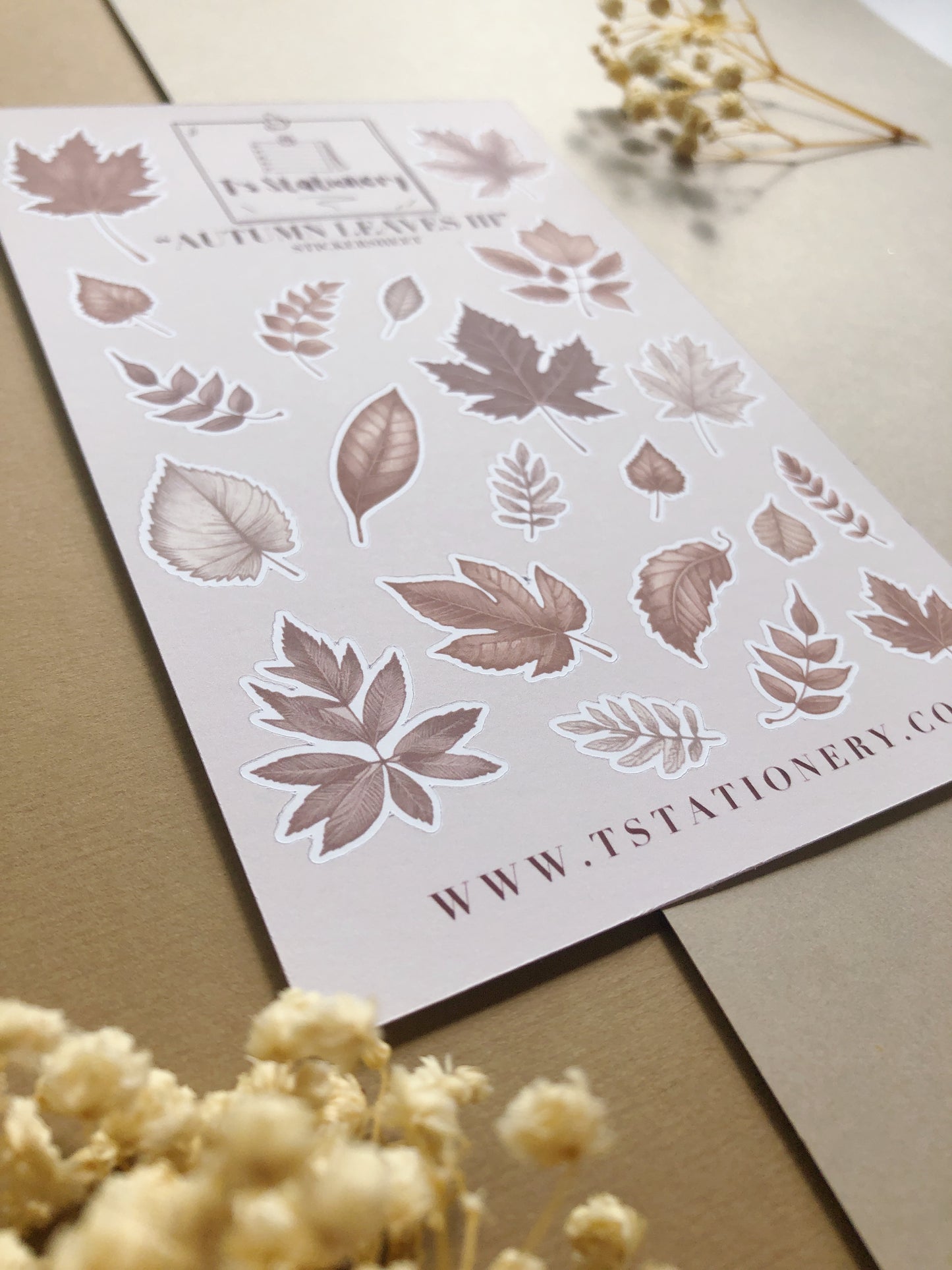 "Autumn Leaves 3" Sticker Sheet