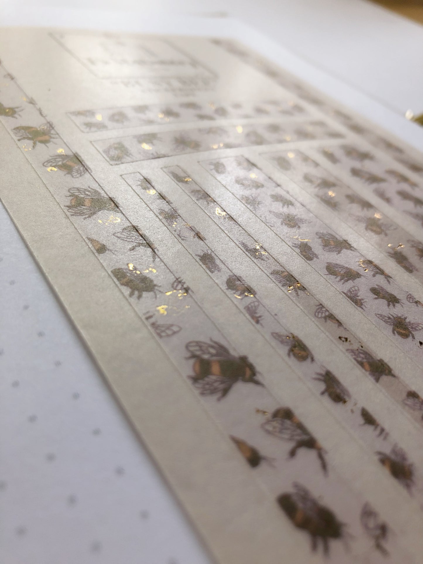 "Busy Bee" Sticker Sheet Tape (WASHI)