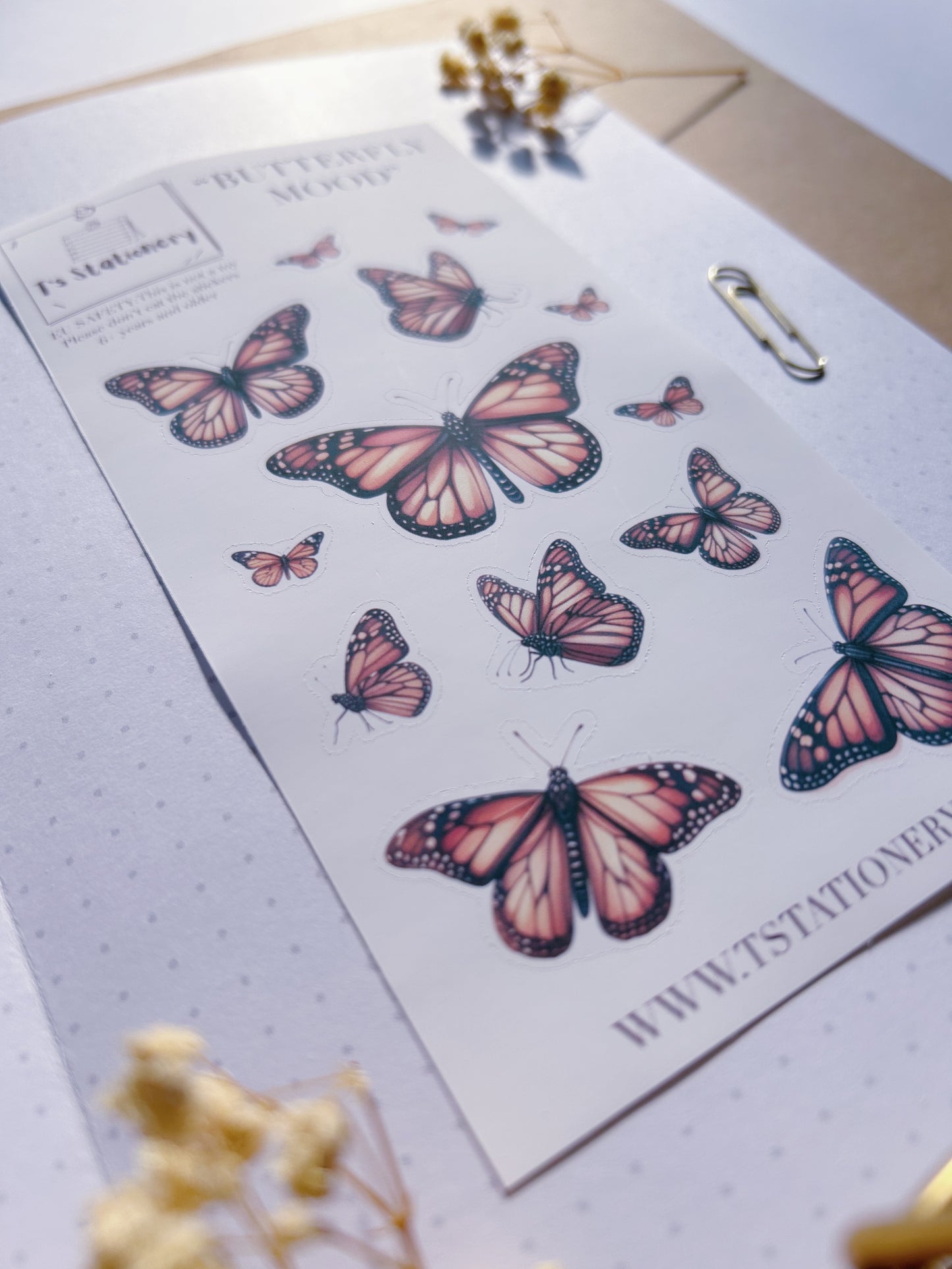 "Butterfly Mood" Sticker Sheet
