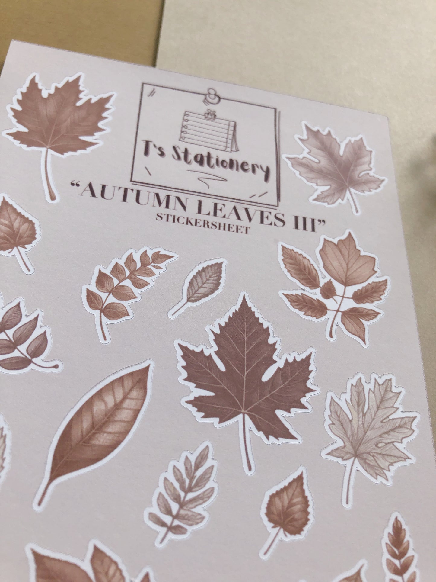 "Autumn Leaves 3" Sticker Sheet