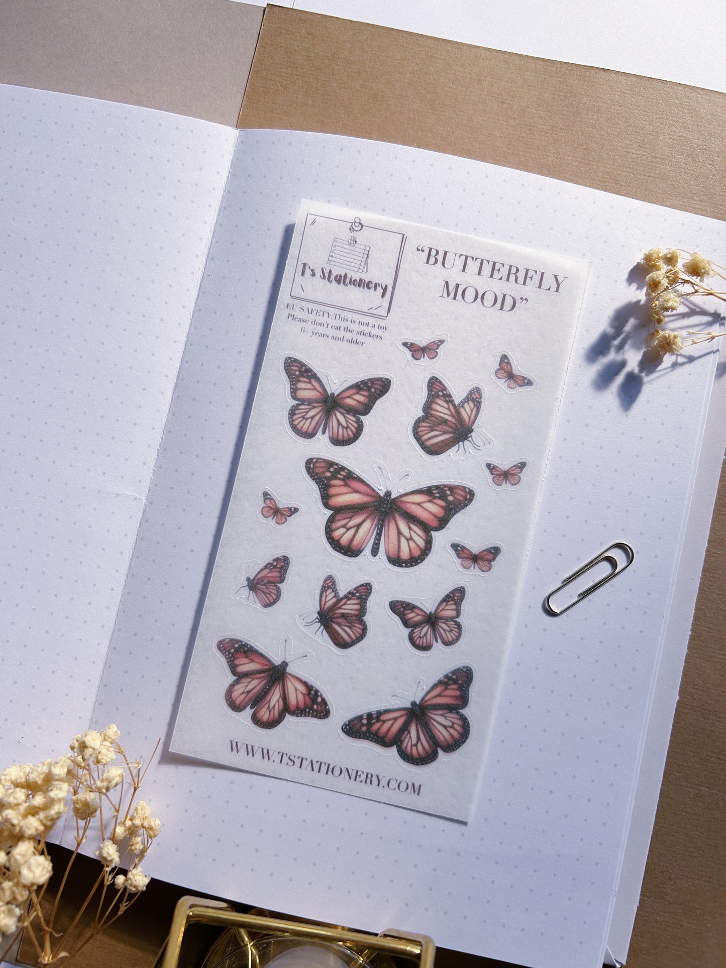 "Butterfly Mood" Sticker Sheet