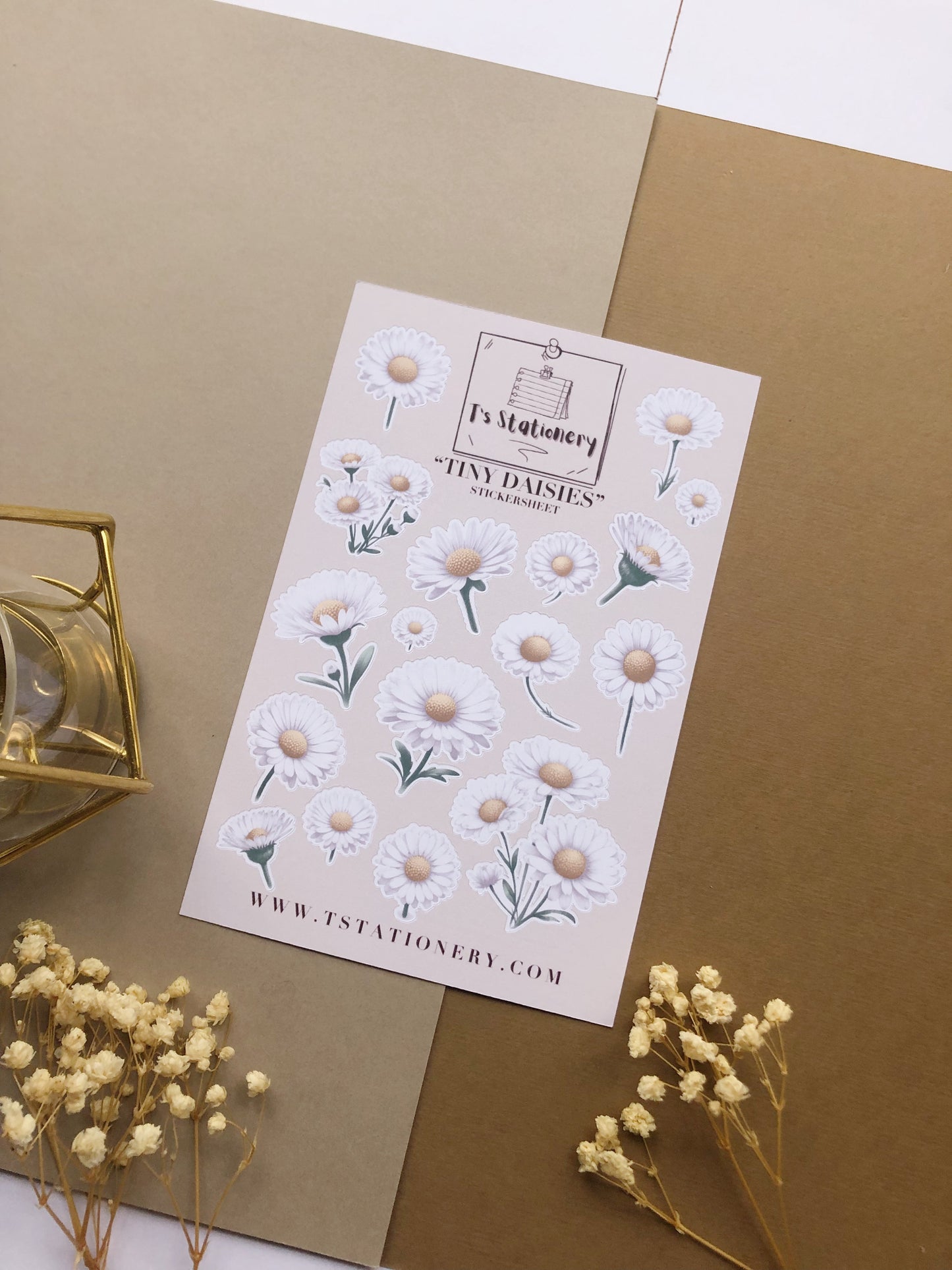 "Tiny Daisies" Sticker Sheet