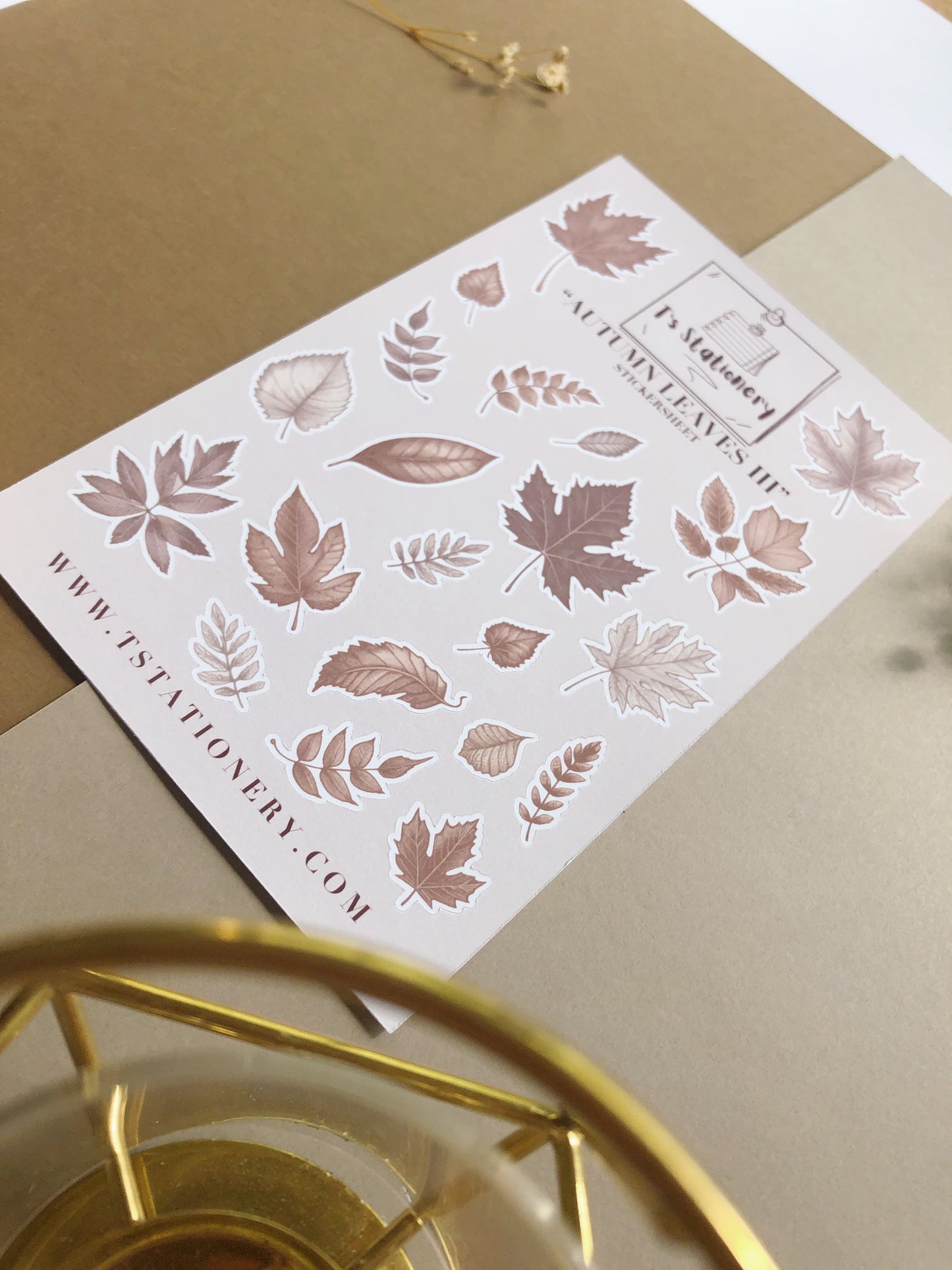 "Autumn Leaves 3" Sticker Sheet