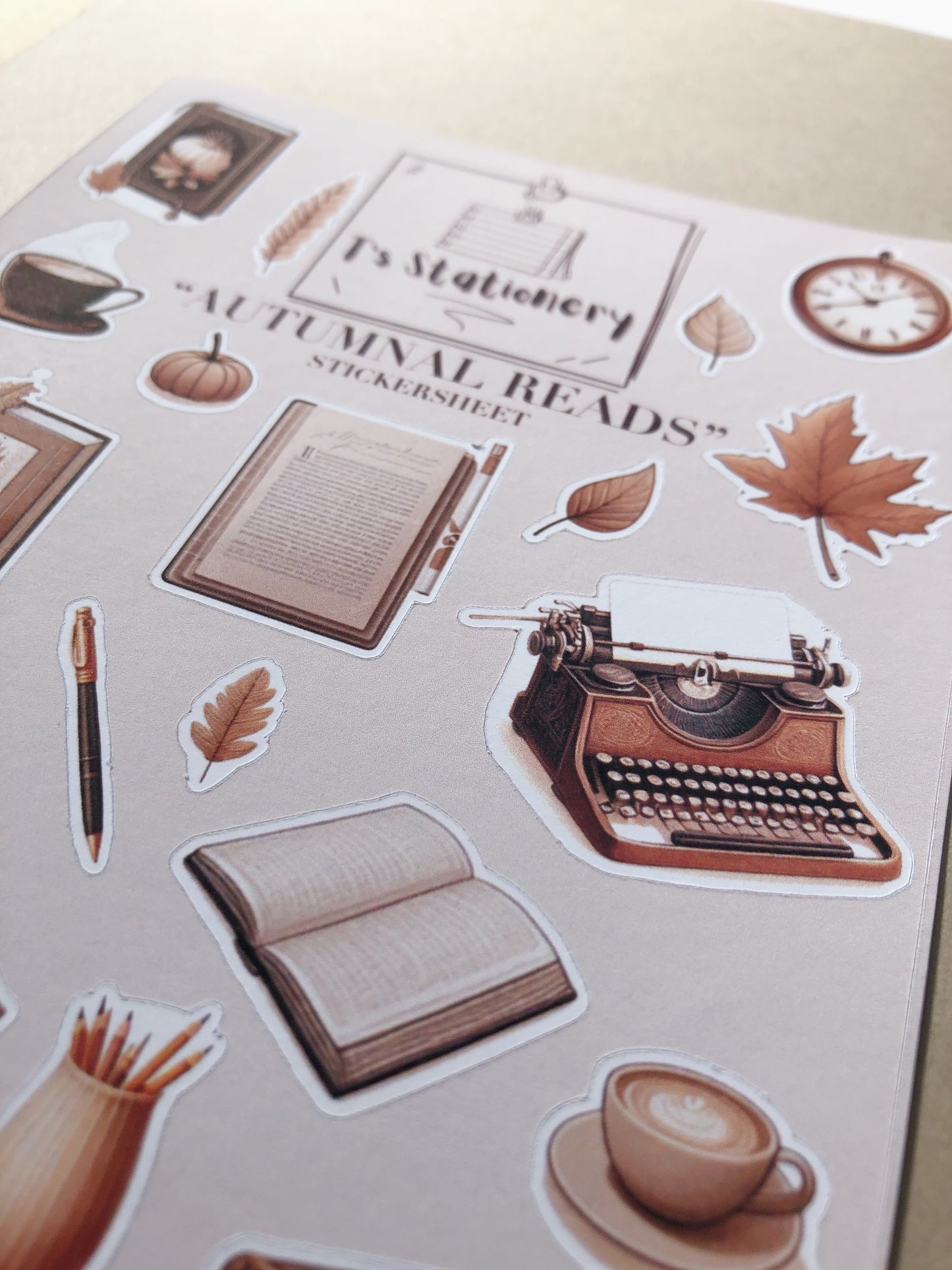 "Autumnal Reads" Sticker Sheet