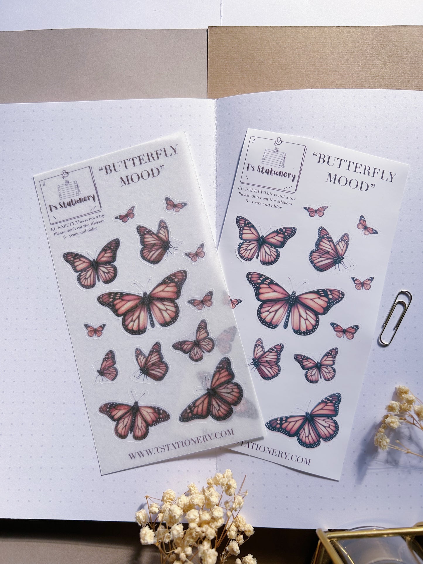"Butterfly Mood" Sticker Sheet