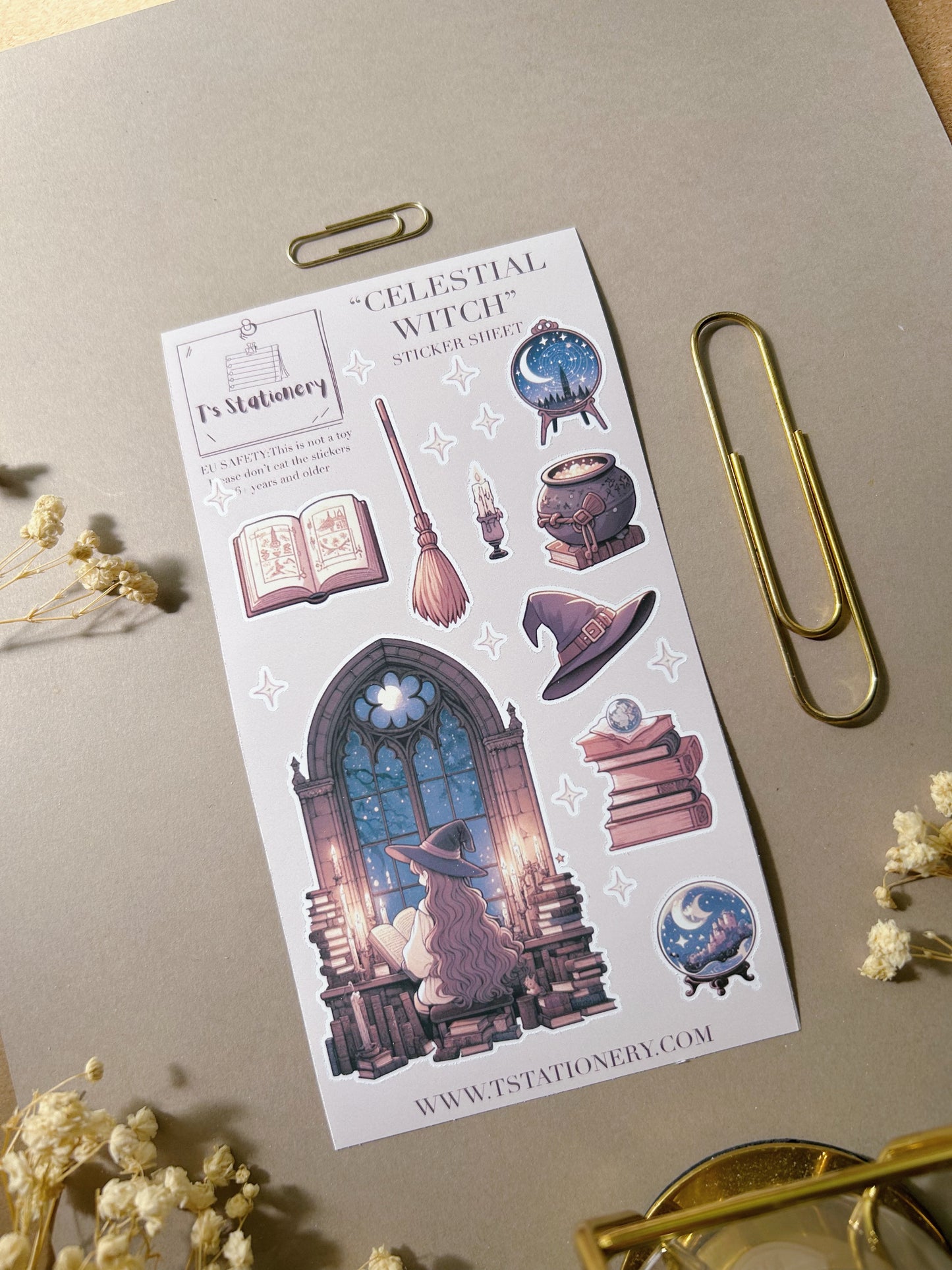 "Celestial Witch"  Sticker Sheet