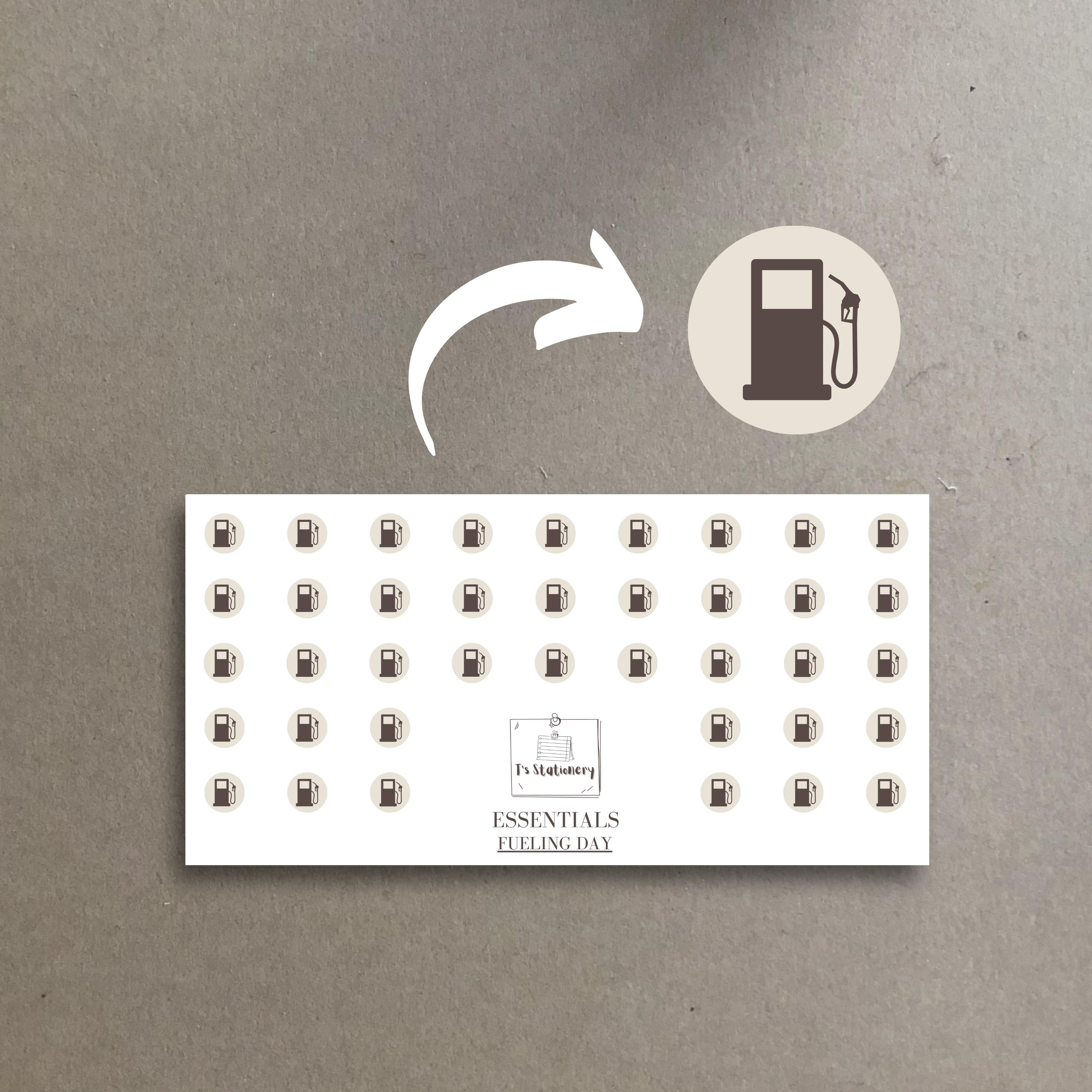 Fuel Icons Sticker Sheet – T's Stationery