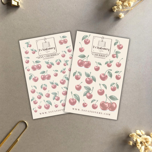 "Cherries" Sticker Sheet Set