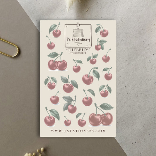 "Cherries" Sticker Sheet