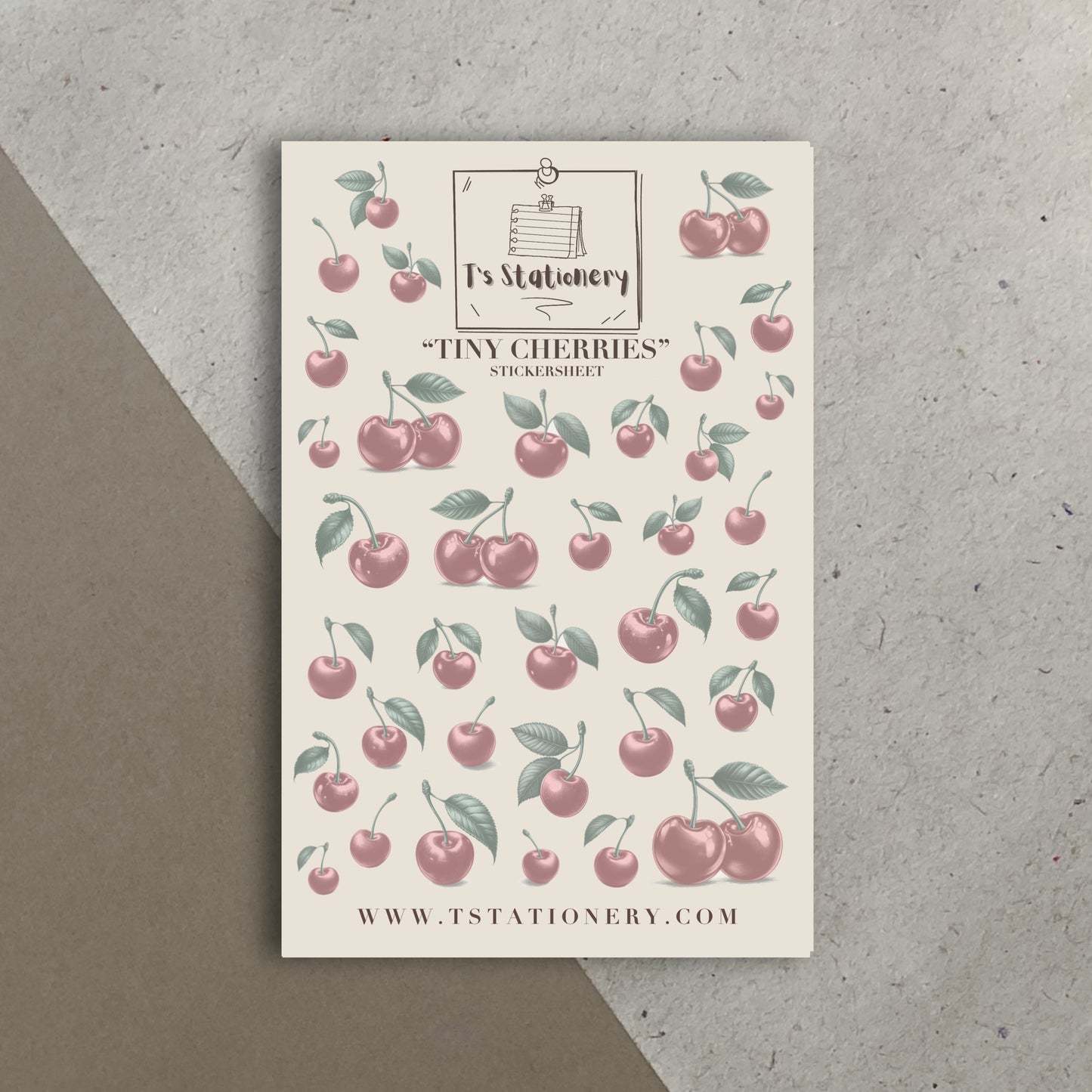"Tiny Cherries" Sticker Sheet