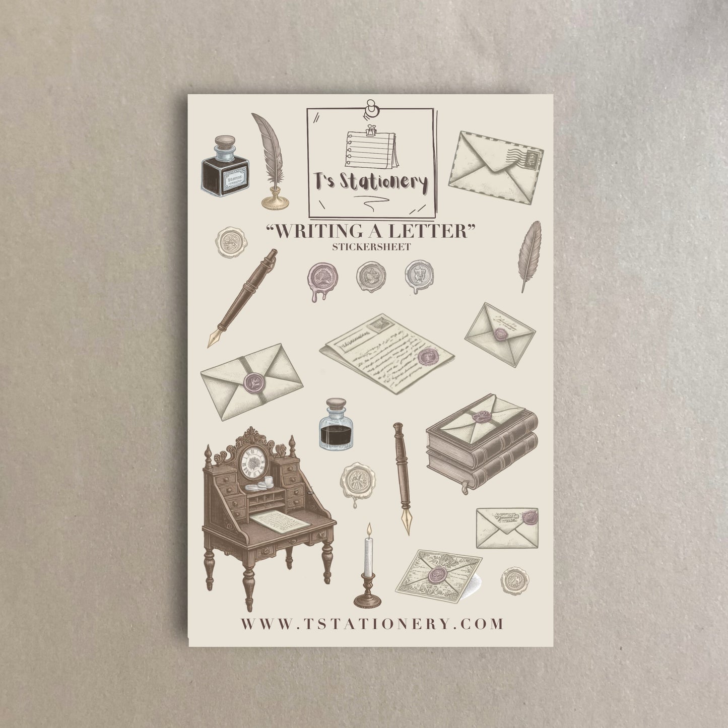 "Writing A Letter" Sticker Sheet