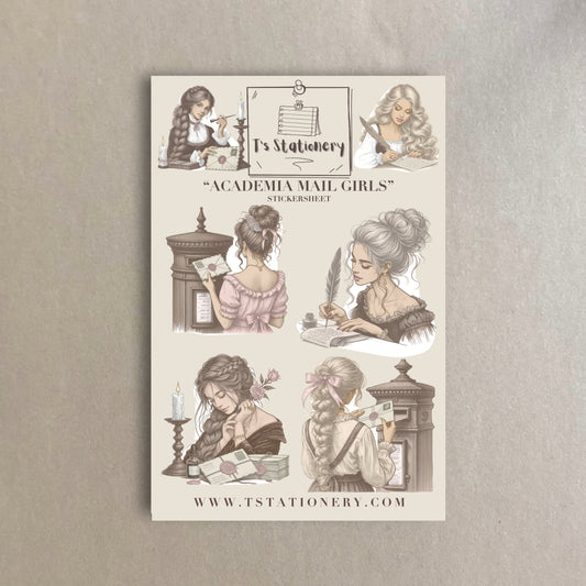 "Academia Mail Girls" Sticker Sheet