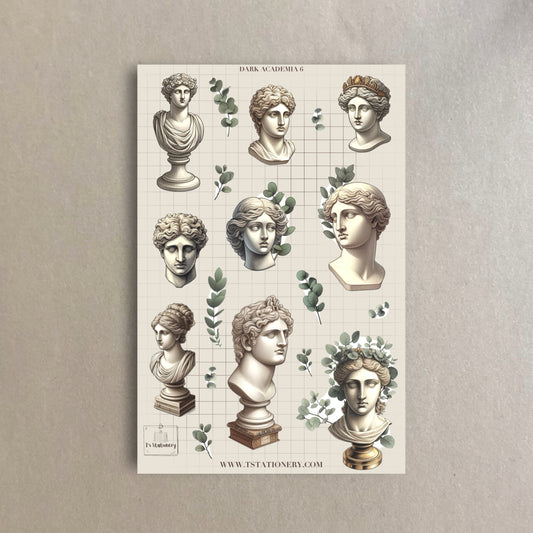 "Dark Academia 6"  Sticker Sheet