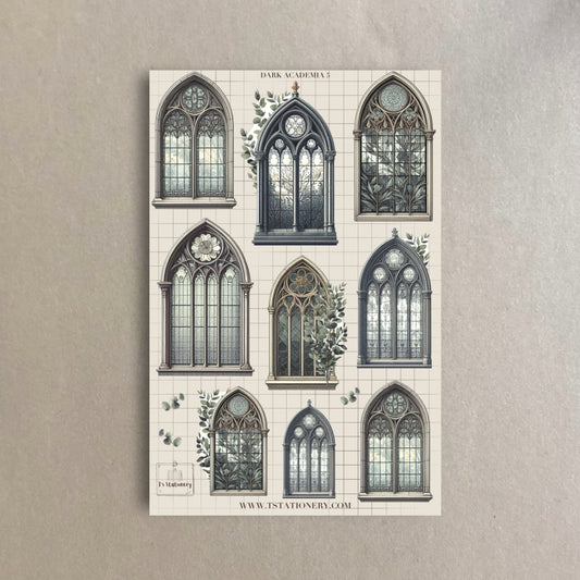 "Dark Academia 5"  Sticker Sheet