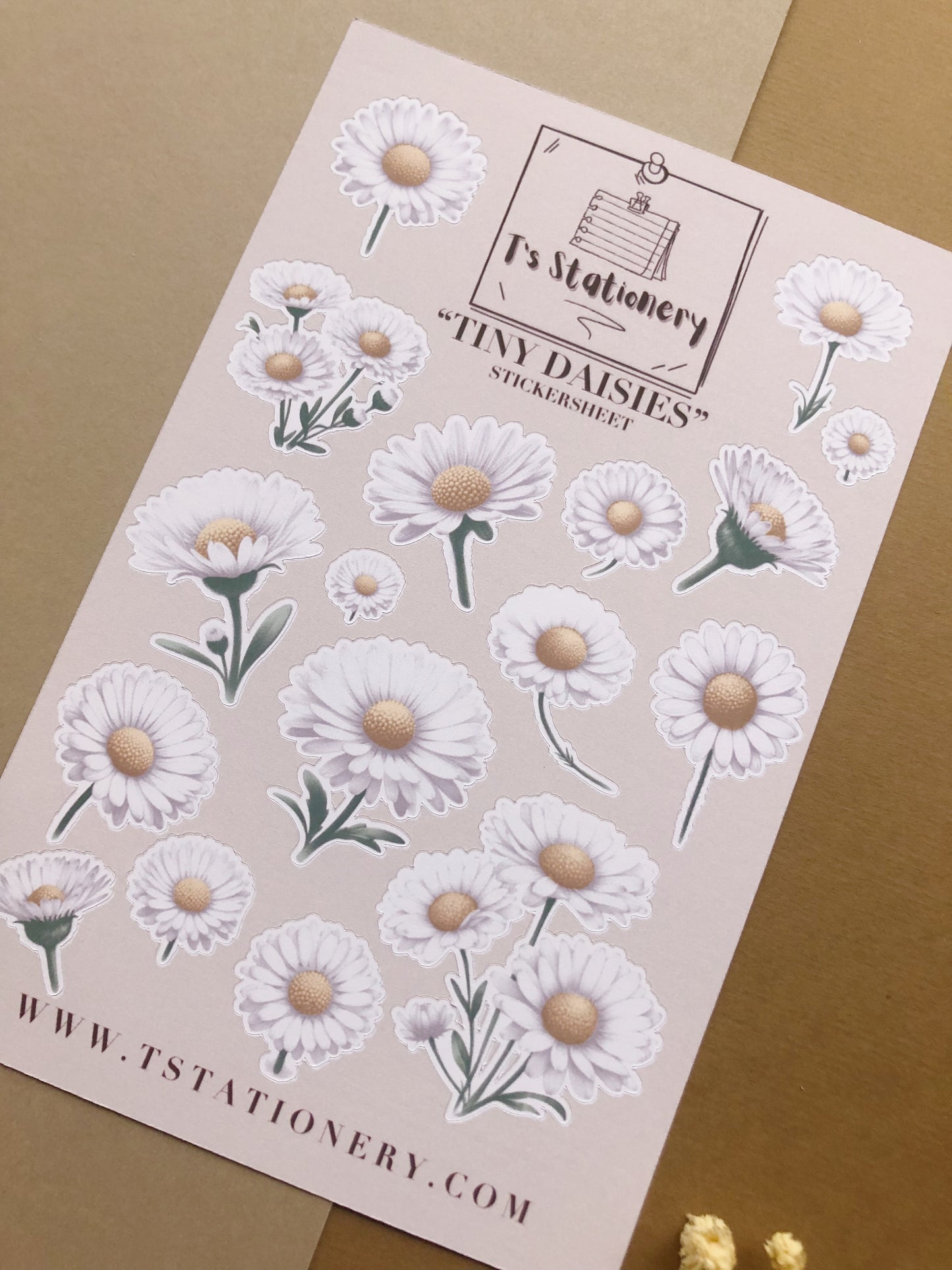 "Tiny Daisies" Sticker Sheet