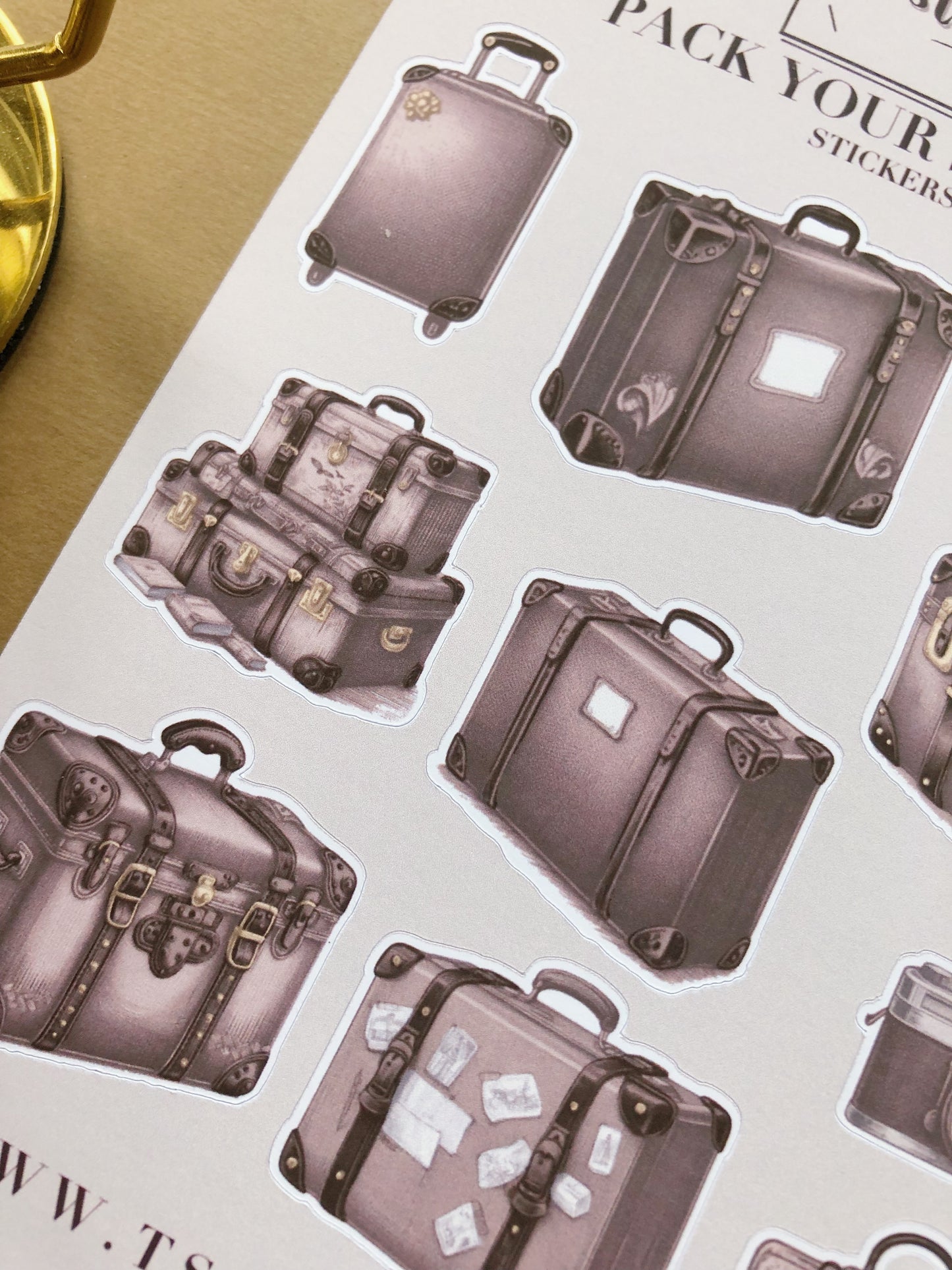 "Pack Your Suitcases" Sticker Sheet