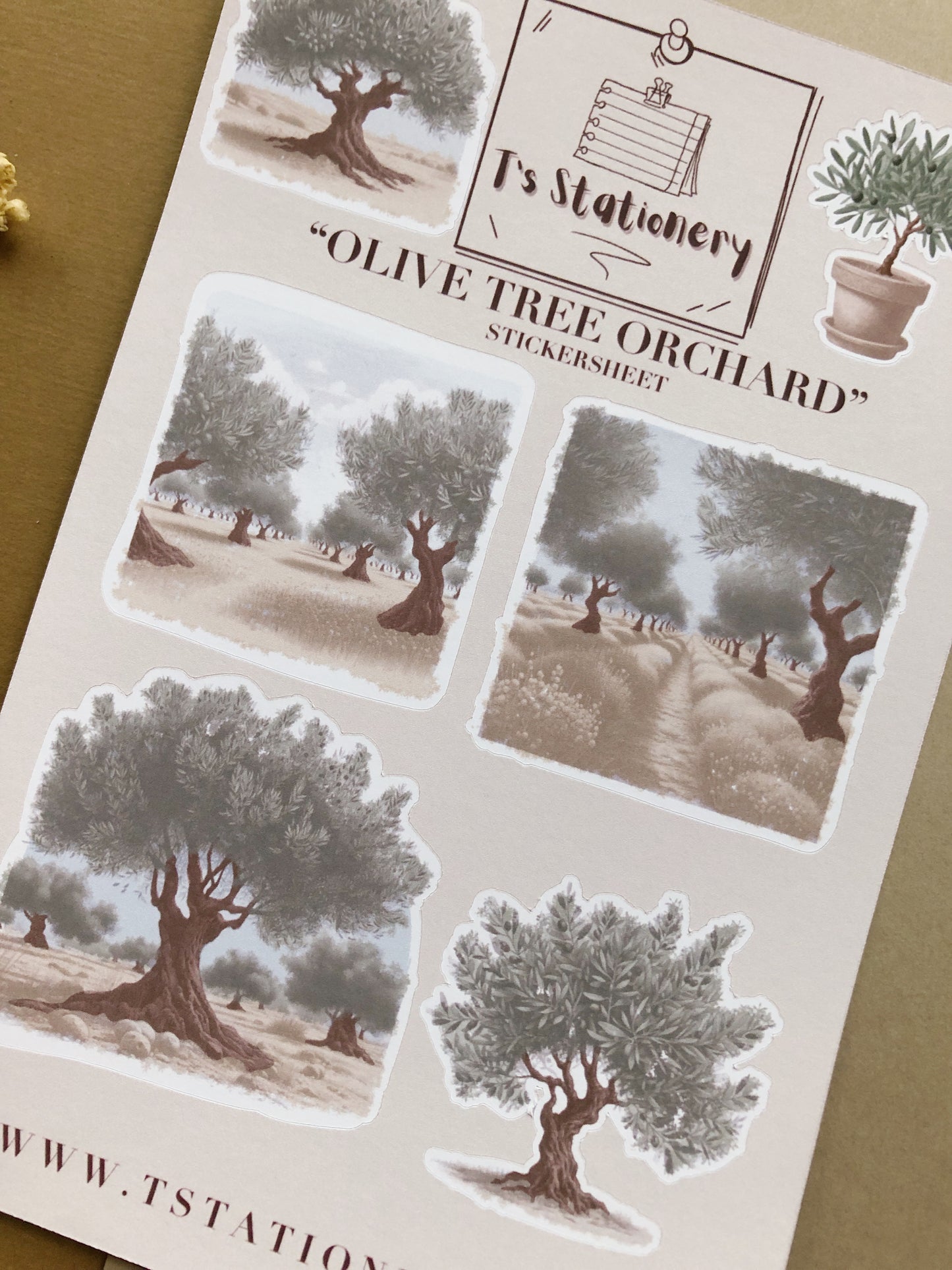 "Olive Orchard" Sticker Sheet