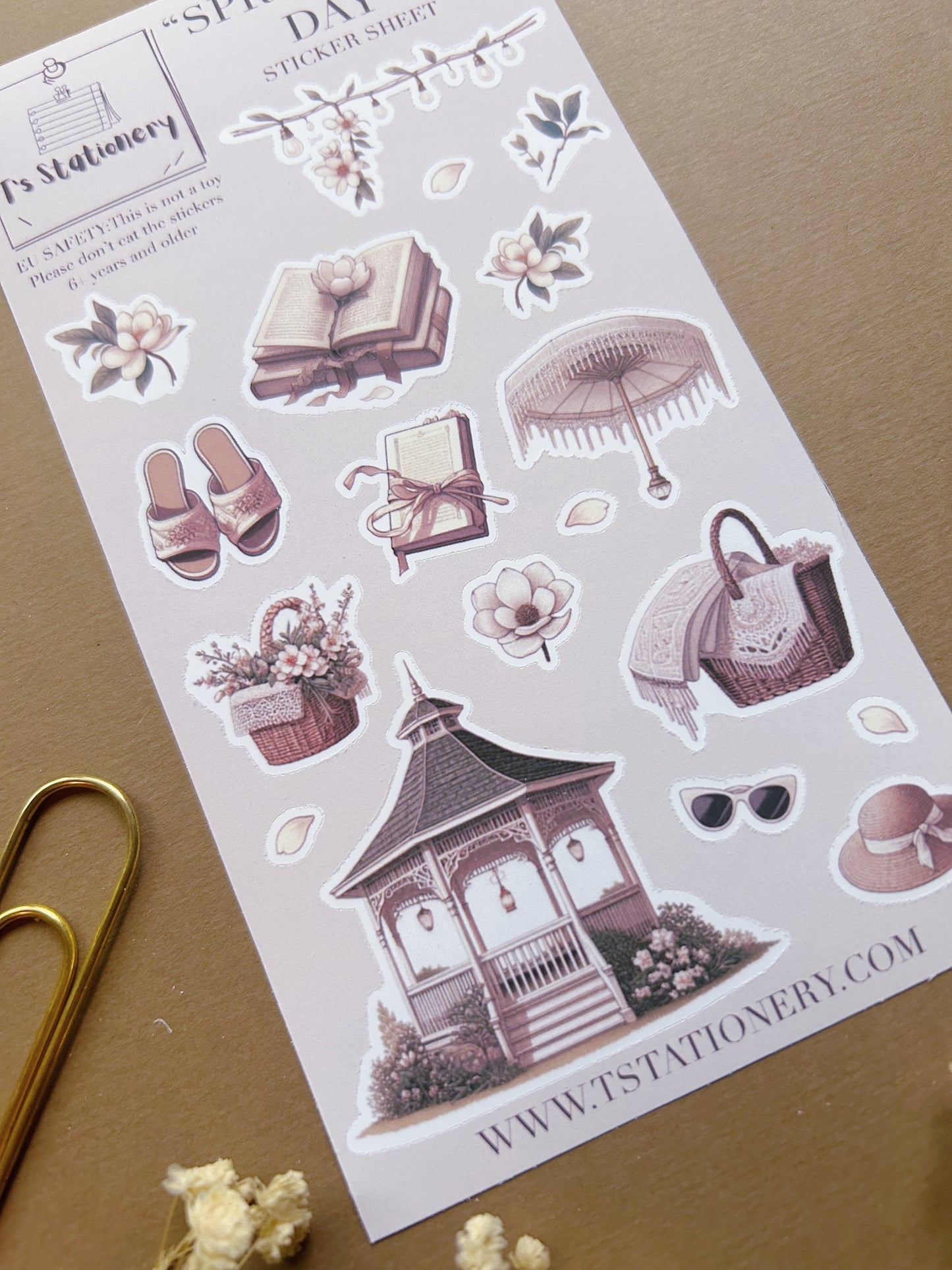 "Spring Park Day"  Sticker Sheet
