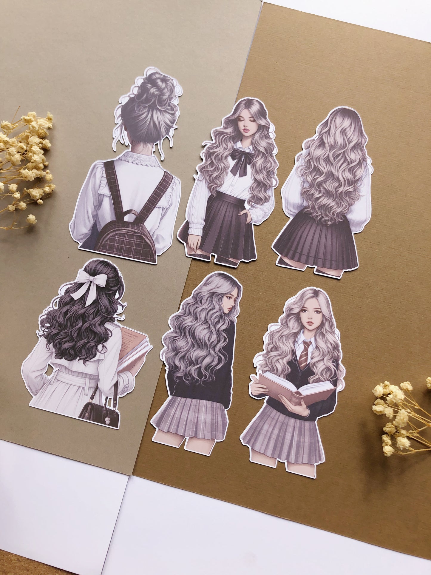 "Light Academia Girls" Sticker Pack