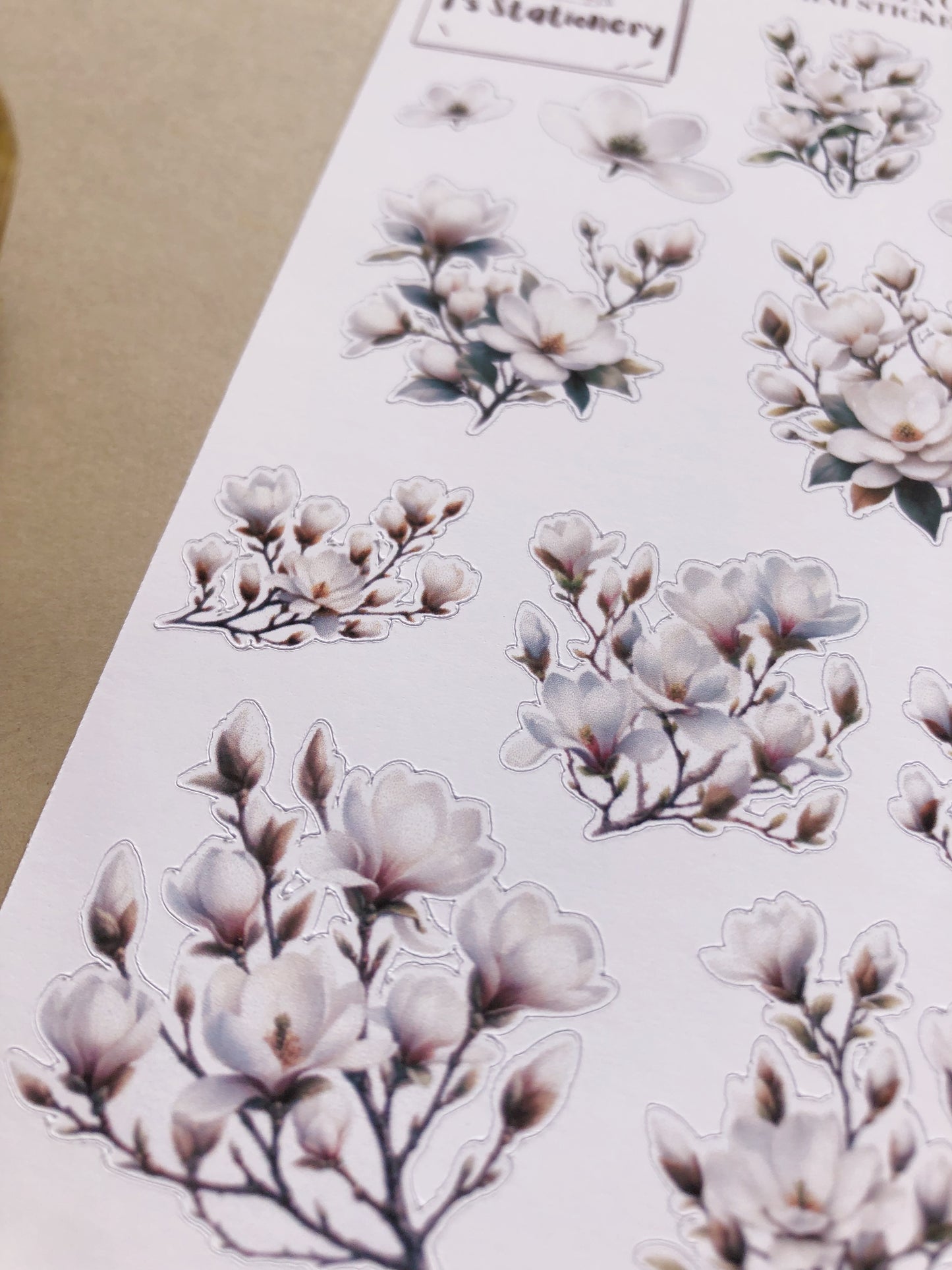 "Magnolia" Sticker Sheet Set Of 3