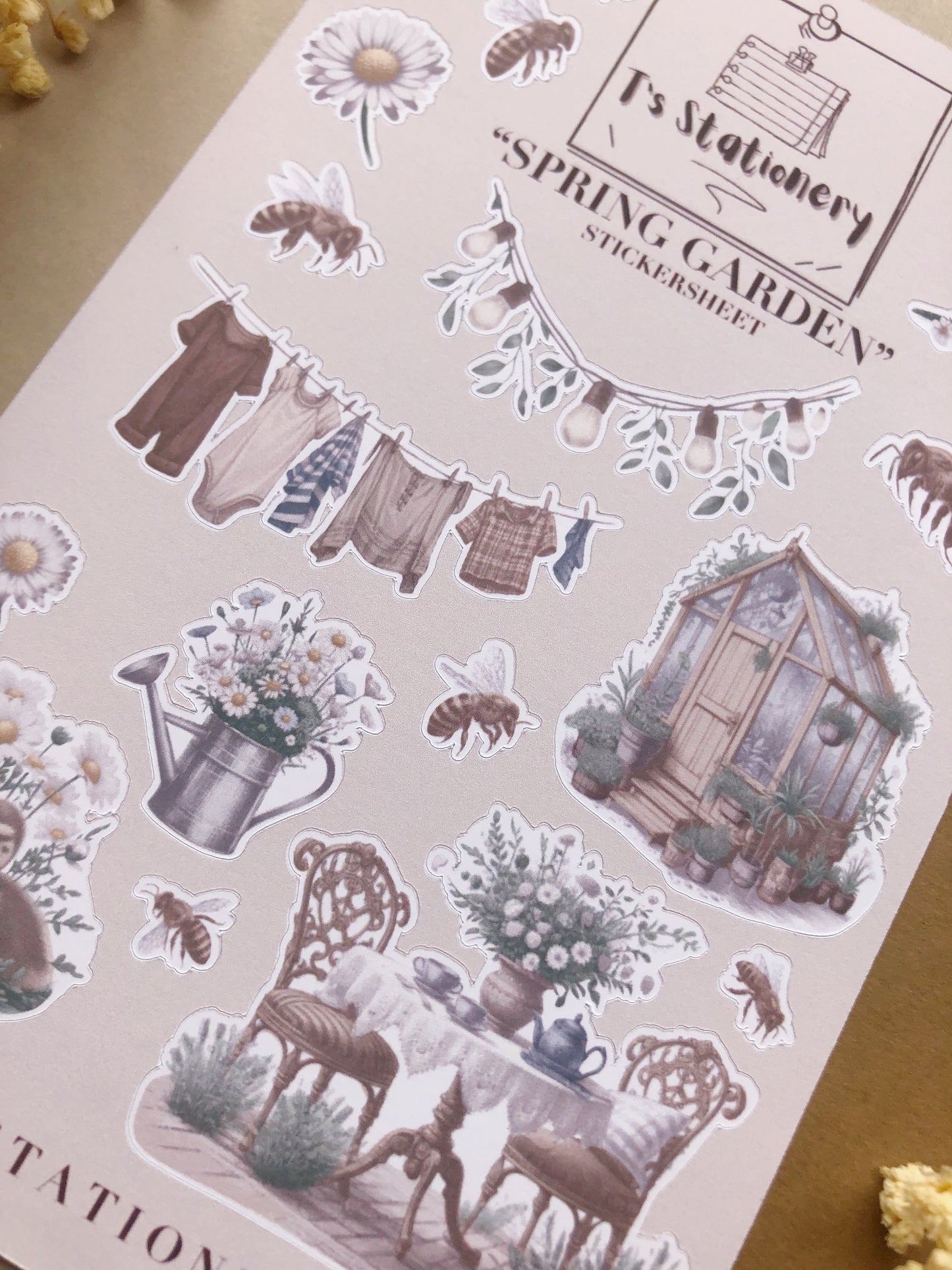 "Spring Garden" Sticker Sheet