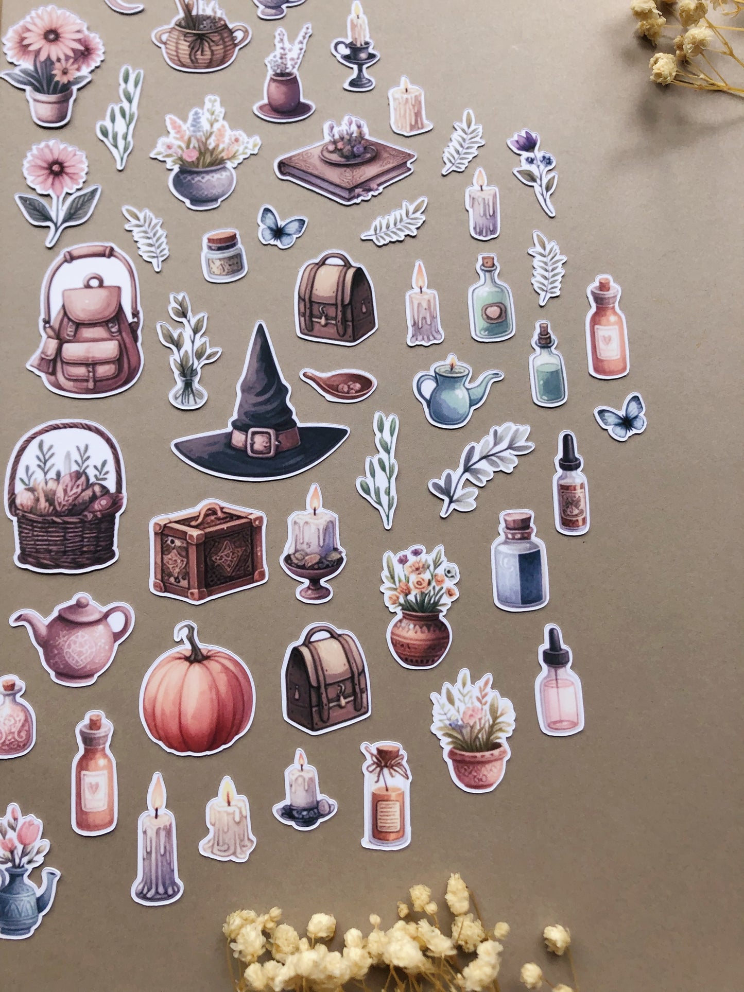 "65Pcs XL Witchy Spring" Sticker Pack