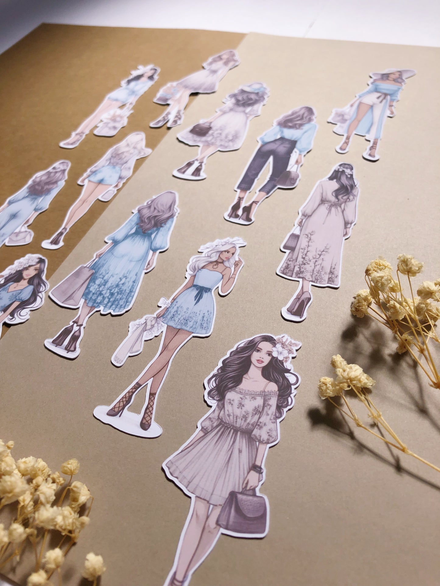 "Blue Spring Girls" Die Cut Sticker Pack