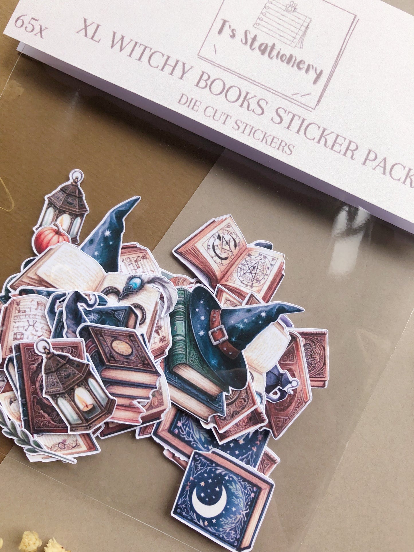 "65Pcs XL Witchy Books" Sticker Pack