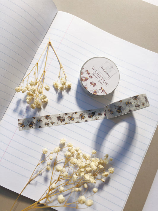 "Gold Foil Bees" Washi Tape