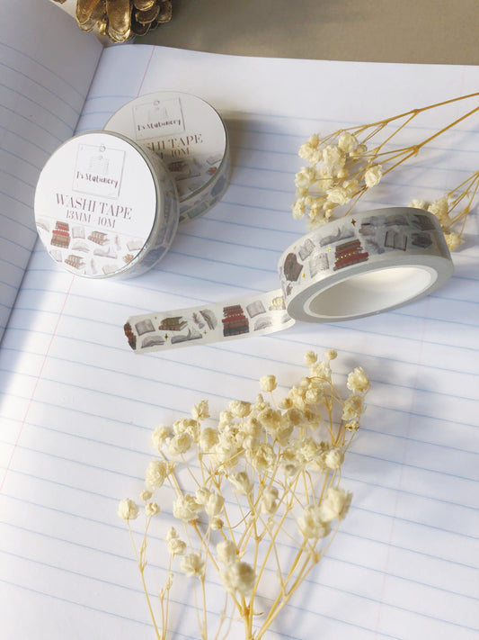 "Gold Foil Books" Washi Tape