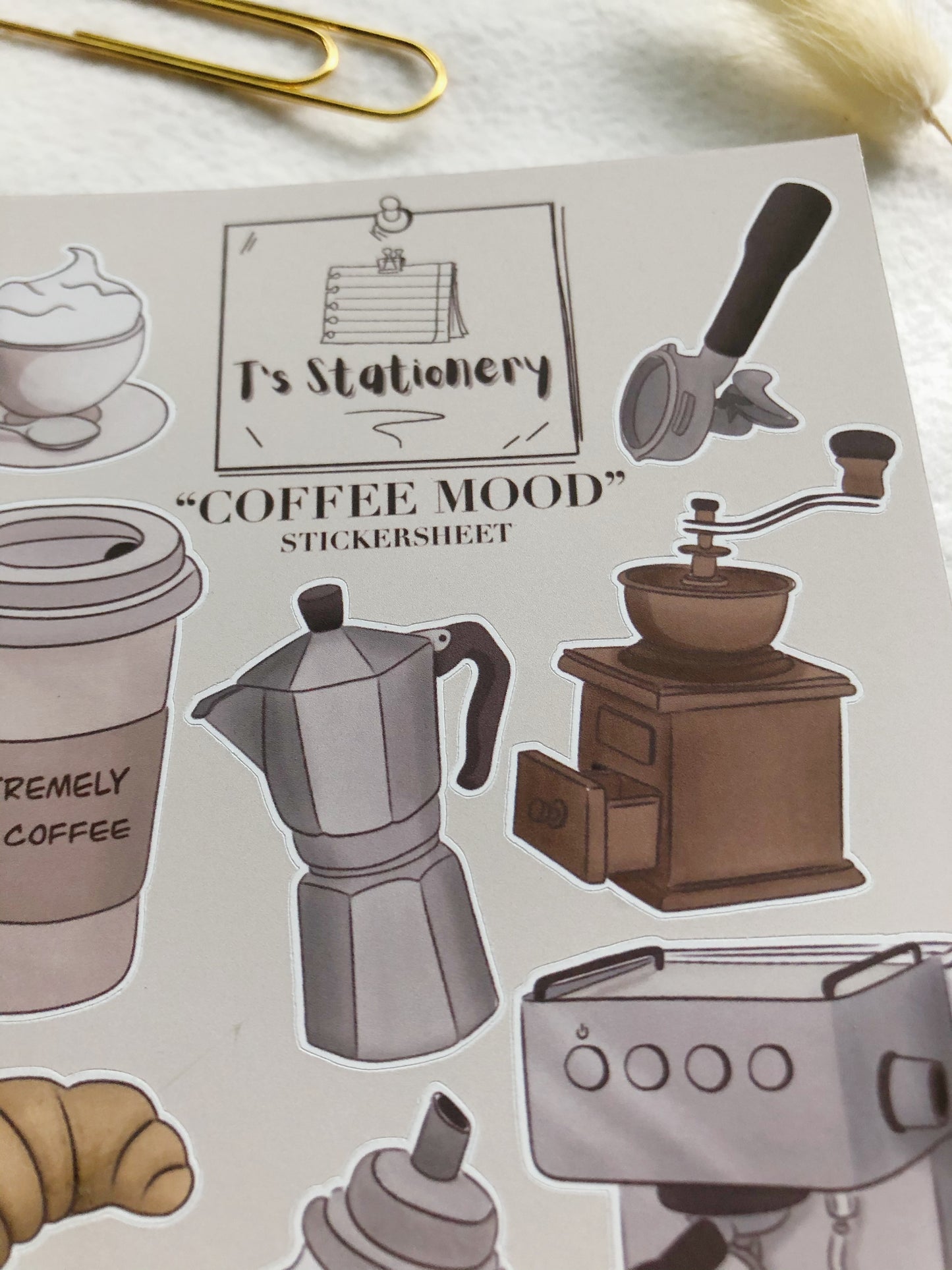"Coffee Mood" Stickersheet