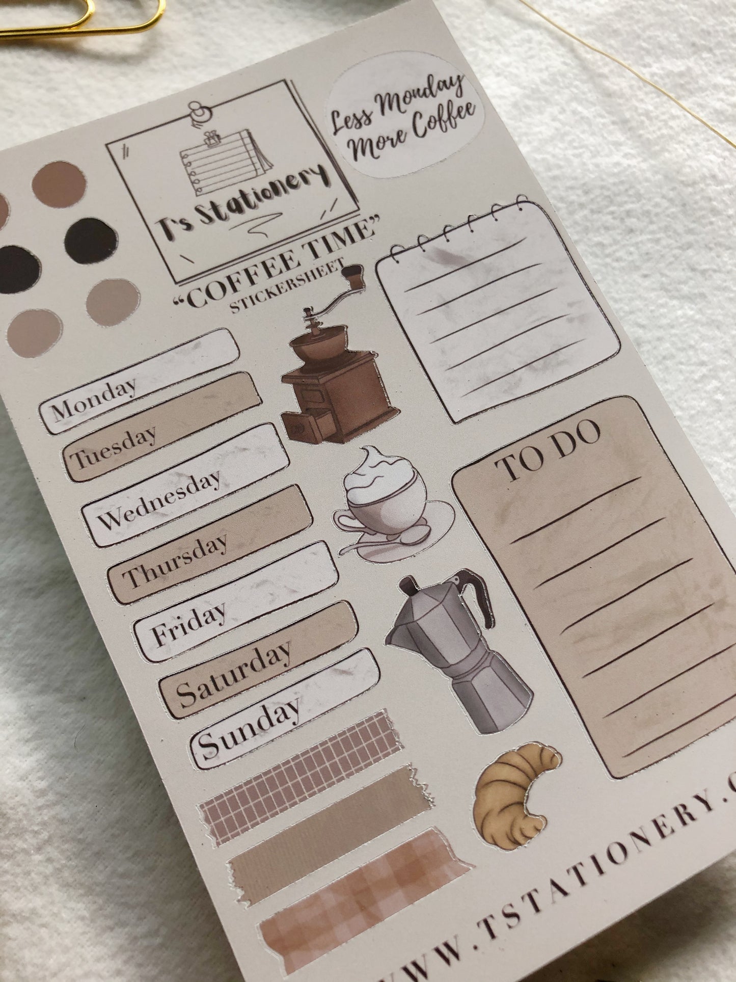 "Coffee Time" Planner Stickers