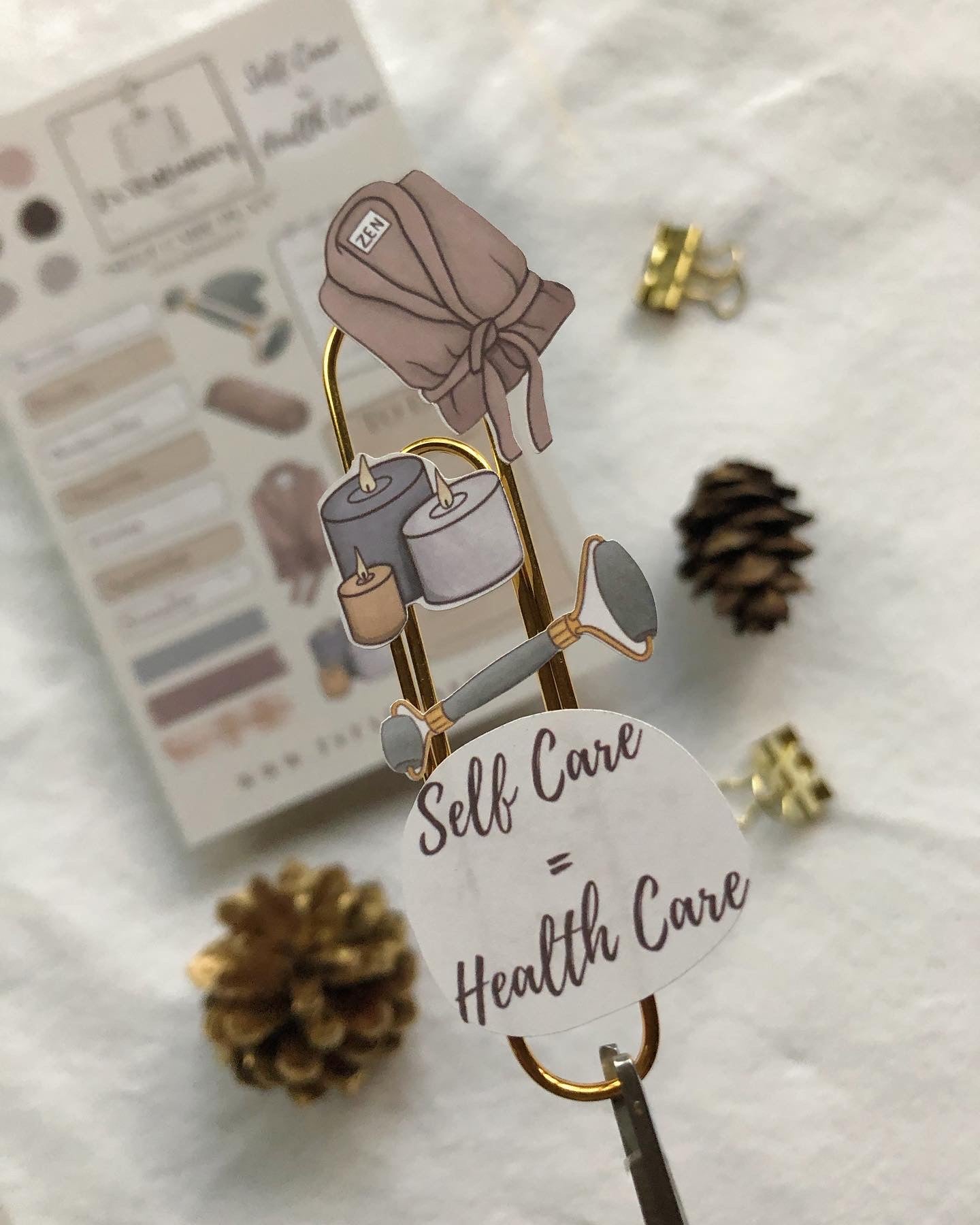 "Self Care Plan" Planner Stickers