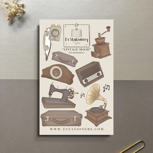 "Vintage Mood" Sticker Sheet