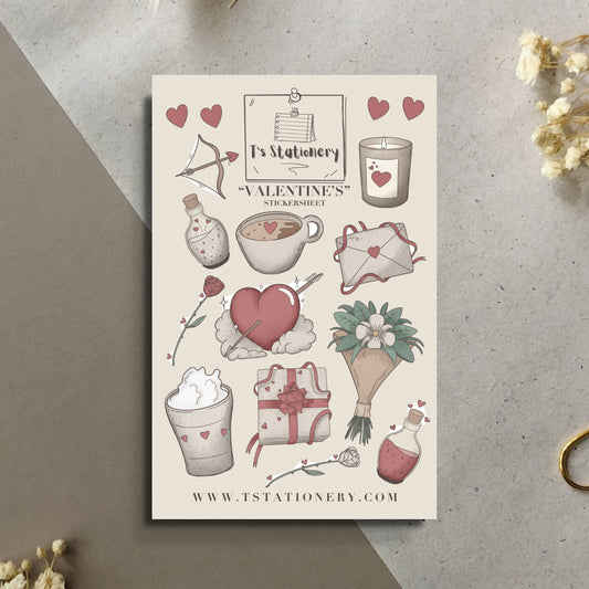 "Valentine" Sticker Sheet